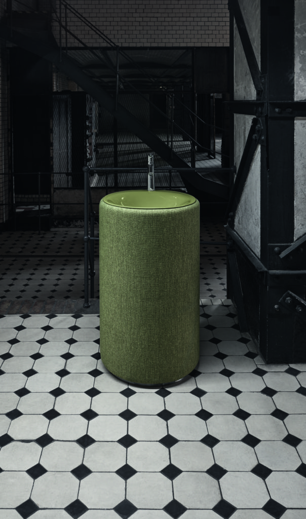 BetteLux Oval Couture celové umývadlo čalúnená - zelená