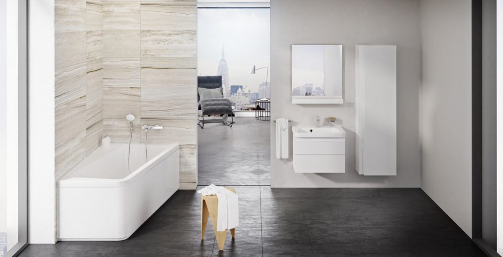 RAVAK koncept 10° - vybavenie do modernej kúpeľne s bielym nabytkom