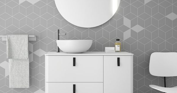 Salgar Kúpeľňová umývadlová skrinka na nožičkách UNiiQ 900R Matt white biela s čiernymi úchytkami 2