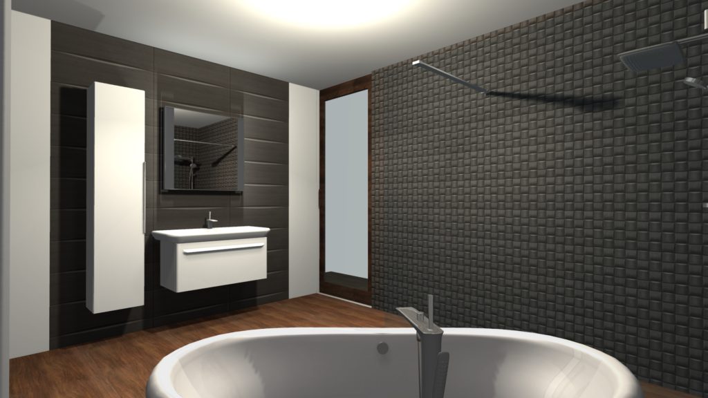 Tinea Kúpeľňové štúdio 3D vizualizácia kúpeľne