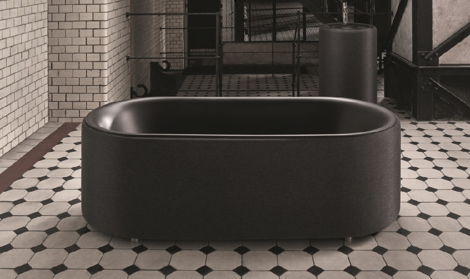 BetteLux Oval Couture dizajnová vaňa čierna