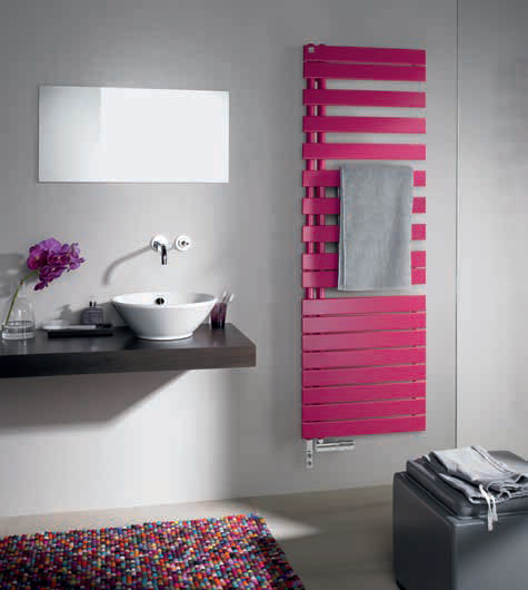 ZEHNDER Roda Spa Asym kúpeľňový radiátor ružový