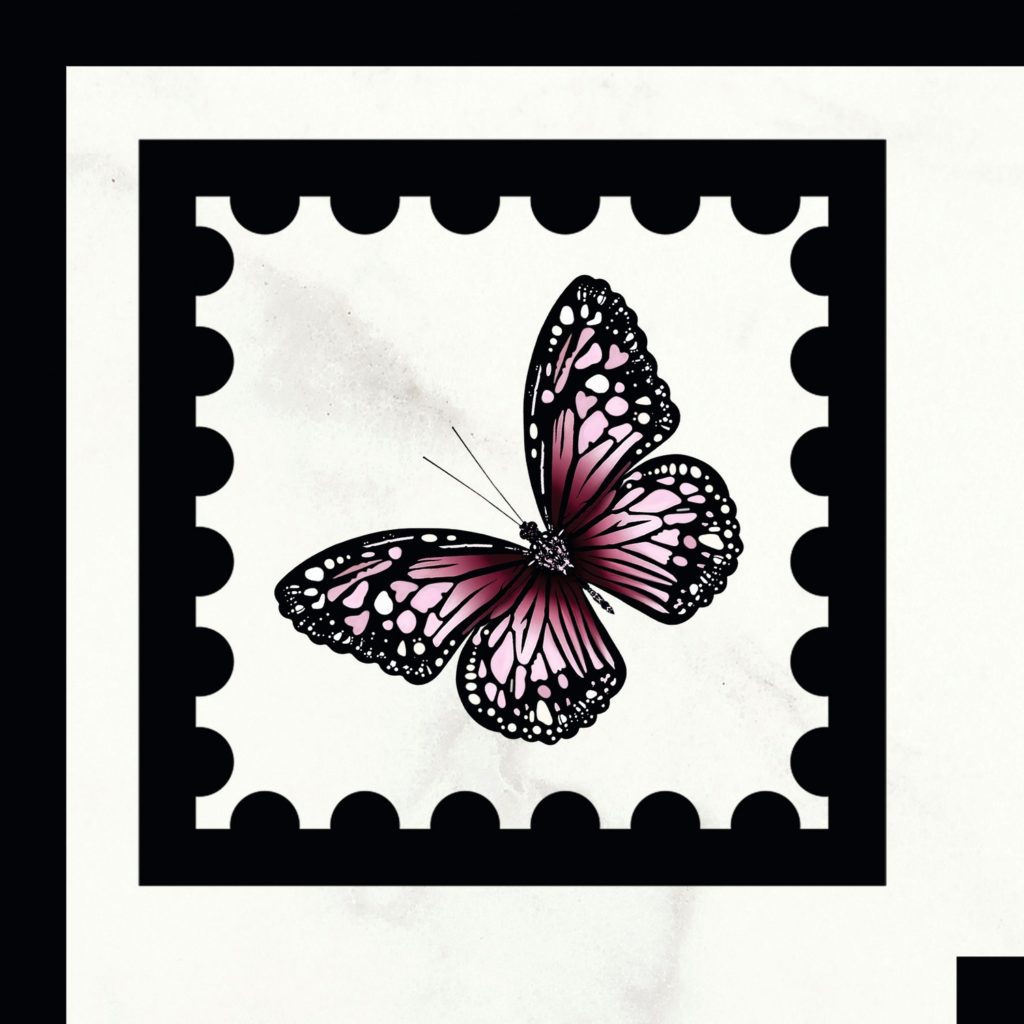 Villeroy & Boch Victorian obklad dekor s motývom motýľa 1428MKE2