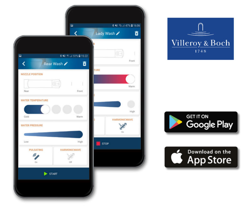 Villeroy&Boch ViClean mobilná aplikácia