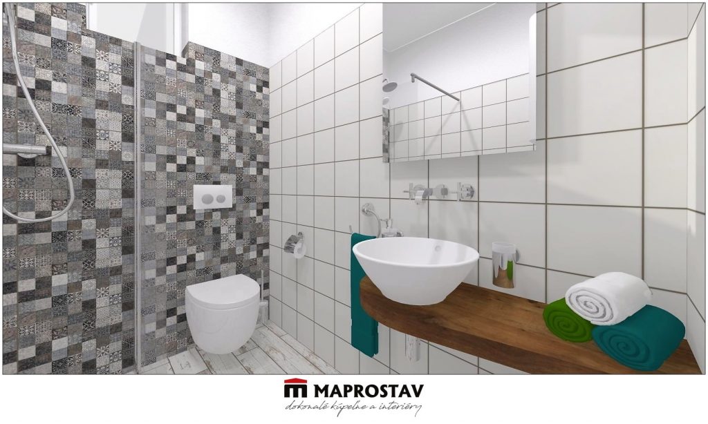 Vizualizácia kúpeľne 4 MAPROSTAV Trenčín biela patchwork 1 - Martina