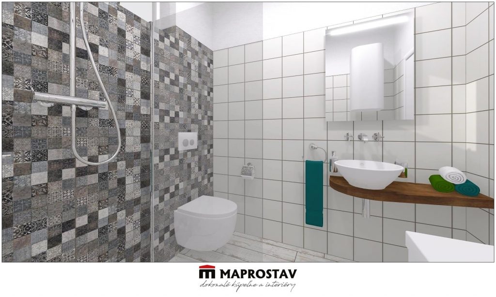 Vizualizácia kúpeľne 4 MAPROSTAV Trenčín biela patchwork 3 - Martina